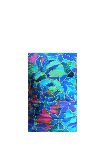 retro dames top multi kleur