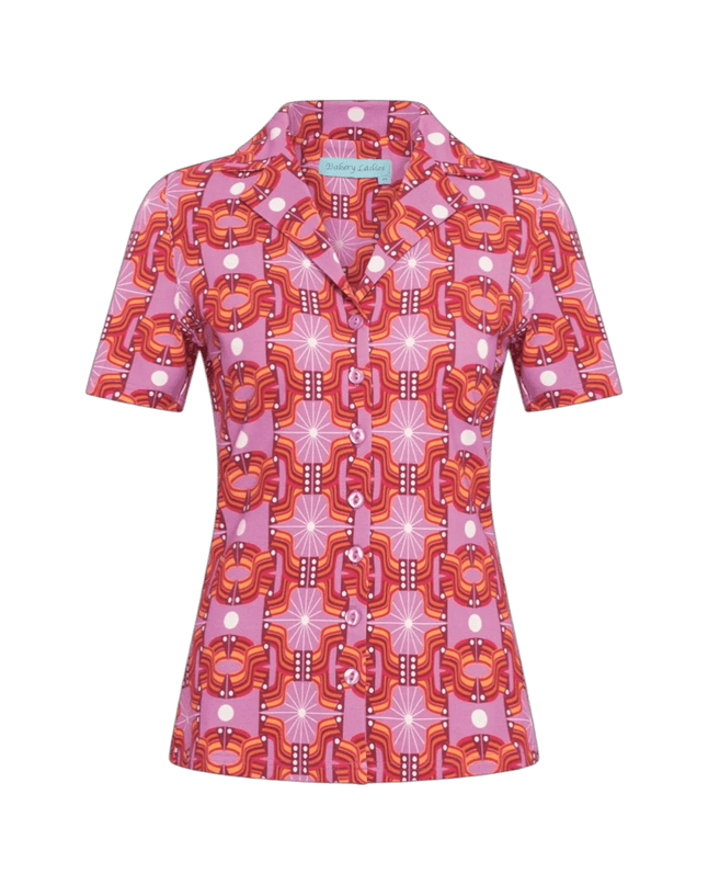 BAKERY LADIES Blouse Peggy, Domino Wave Lilac