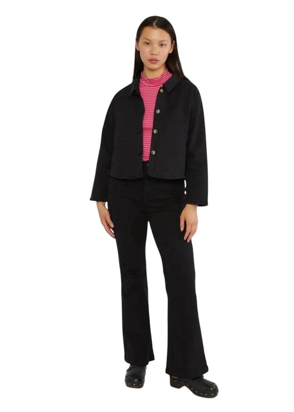 BLUTSGESCHWSITER BROEK YES WE FLARE GATO NEGRO, BLACK