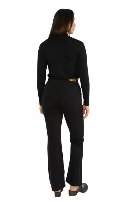 BLUTSGESCHWSITER BROEK YES WE FLARE GATO NEGRO, BLACK