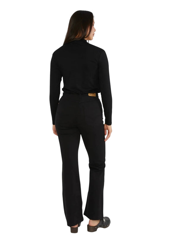BLUTSGESCHWSITER BROEK YES WE FLARE GATO NEGRO, BLACK