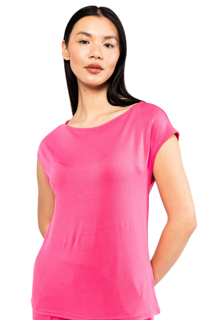 BLUTSGESCHWISTER SHIRT BREEZY FLOWGIRL strong pink