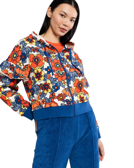 ZIP-UP HOODIE RUFFLE REBEL