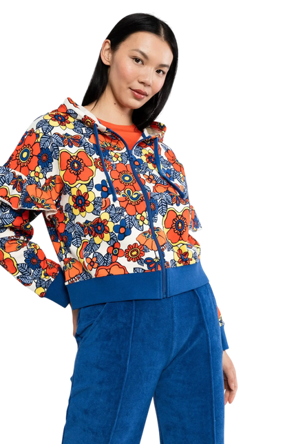 SWEAT À CAPUCHE ZIPPÉ RUFFLE REBEL