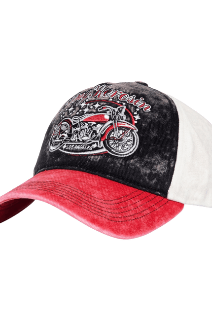 KING KEROSIN TRUCKERCAP, Bobber Zwart Rood