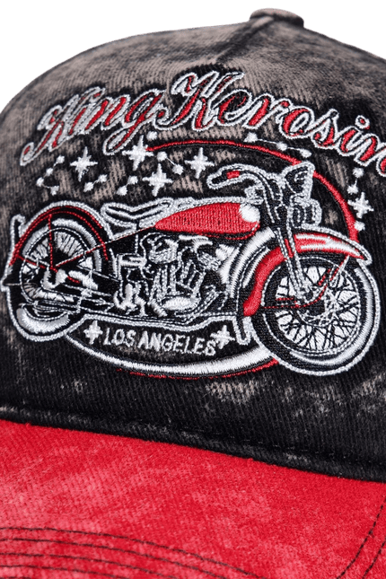 KING KEROSIN TRUCKERCAP, Bobber Zwart Rood
