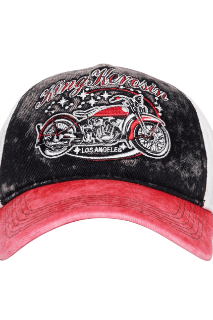 KING KEROSIN TRUCKERCAP, Bobber Zwart Rood