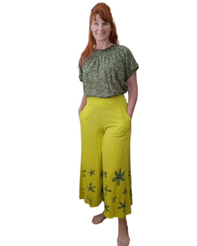Pantaloni Bondy, lime