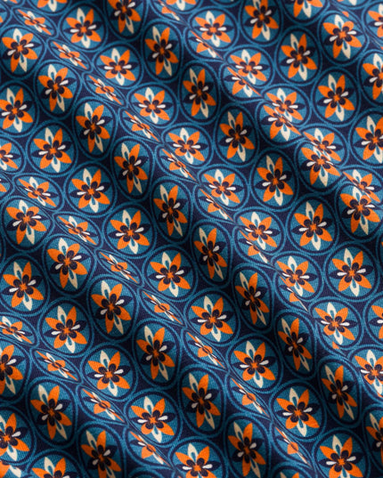 Sara Blouse Jersey, porto blue