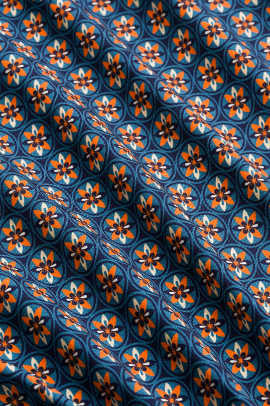 Sara Blouse Jersey, porto blue