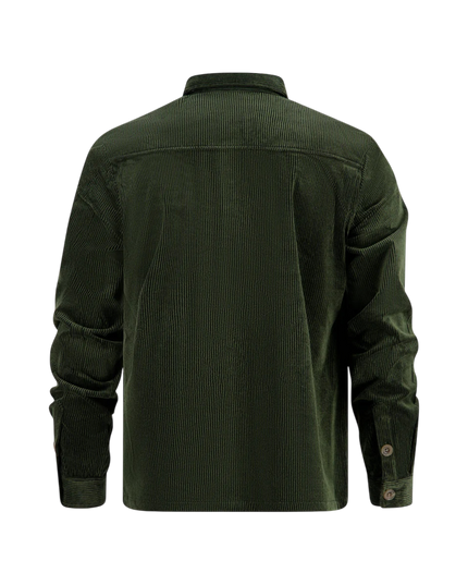 overshirt rib dark green