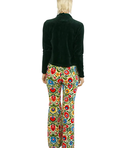 CHAQUETA BLUTSGESCHWISTER JOLLY CON CREMALLERA FINE NEEDLE VERDE