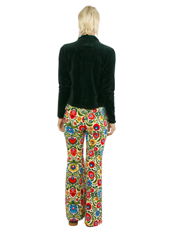 Jolly Zip Up fine needle green