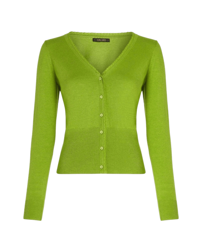 King Louie Cardigan V Cocoon", mørk citron