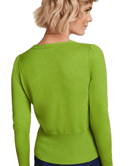 King Louie Cardigan V Cocoon", mørk citron