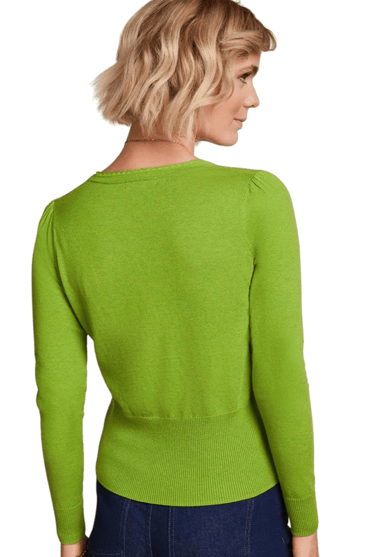 King Louie Cardigan V Cocoon", mørk citron