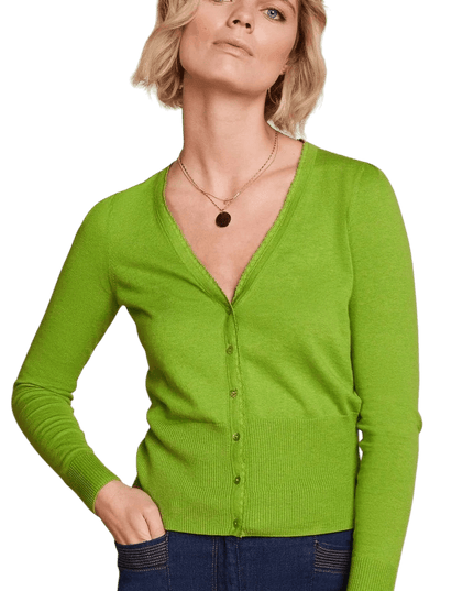 King Louie Cardigan V Cocoon", mørk citron