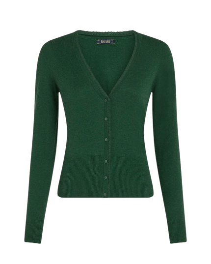 King Louie Cardigan V Cocoon", skovgrøn