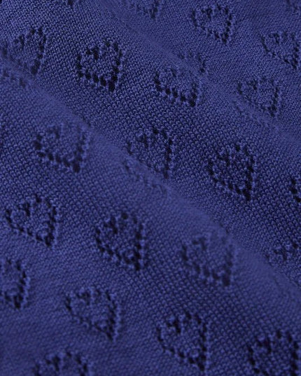 King Louie Cardi V Heart Ajour Dazzling Blue