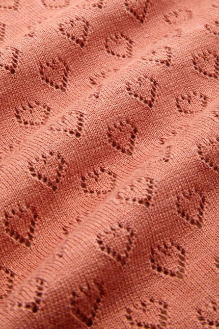 Cardigan King Louie V Heart Ajour rose poussiéreux