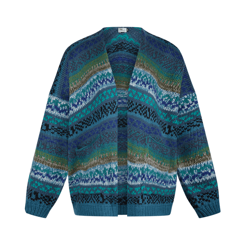 Cardigan Amiens petrolio