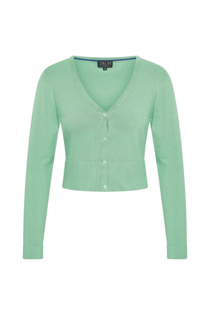 ZILCH Cardigan short, jade