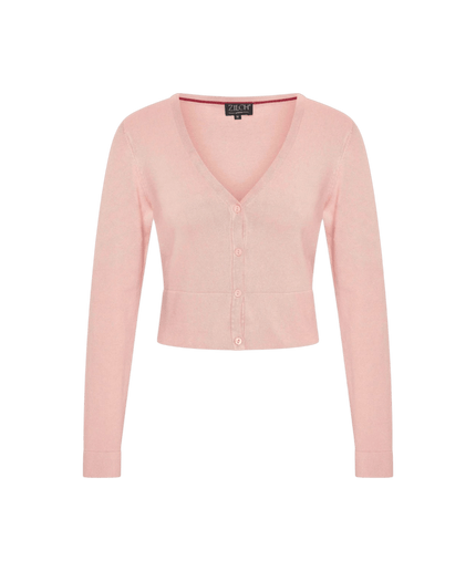 ZILCH SHORT CARDIGAN, ROSEWATER
