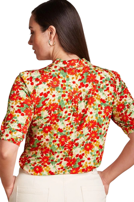 King Louie Carina Blouse Punch, rouge feu
