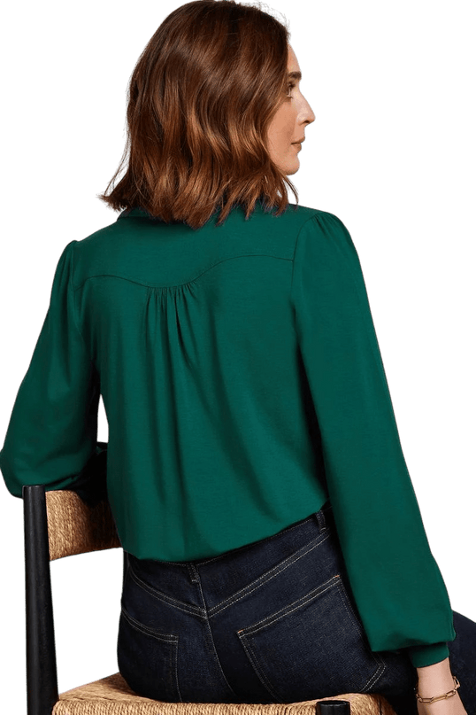 KING LOUIE CARINA BLOUSE VISCOSE LIGHT", URBAN GREEN