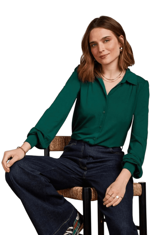 KING LOUIE CARINA BLOUSE VISCOSE LIGHT", URBAN GREEN