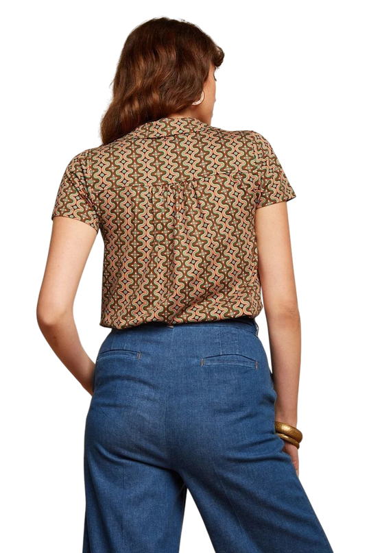 Tex Blouse Twisted, black