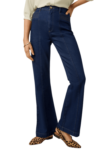 Chris Hose Onyx Denim", tiefblau