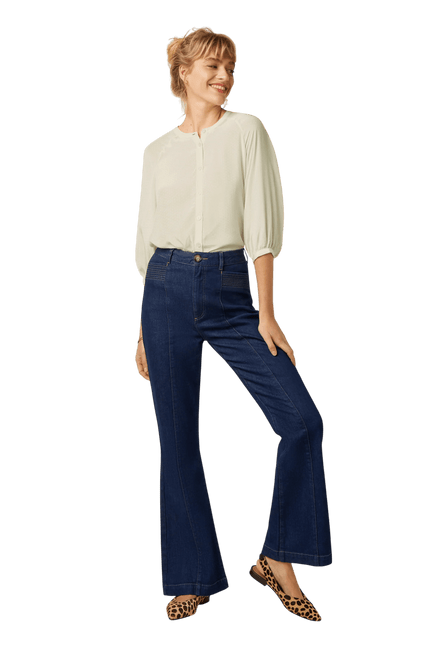 Chris Hose Onyx Denim", tiefblau