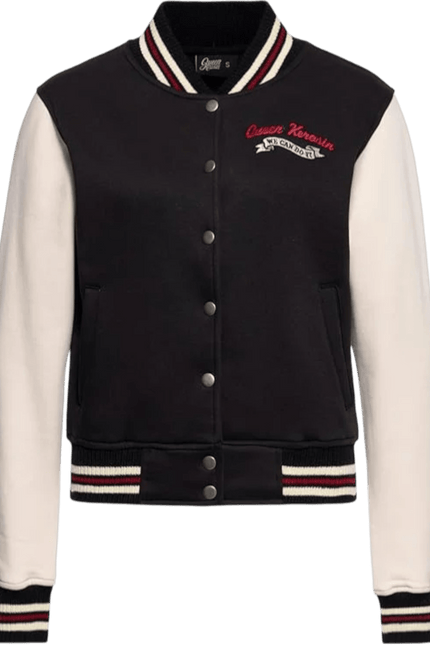 College Sweatjacke "We Can Do It" schwarz