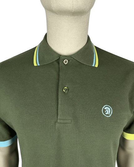TROJAN Contrast Rib Pique Polo
