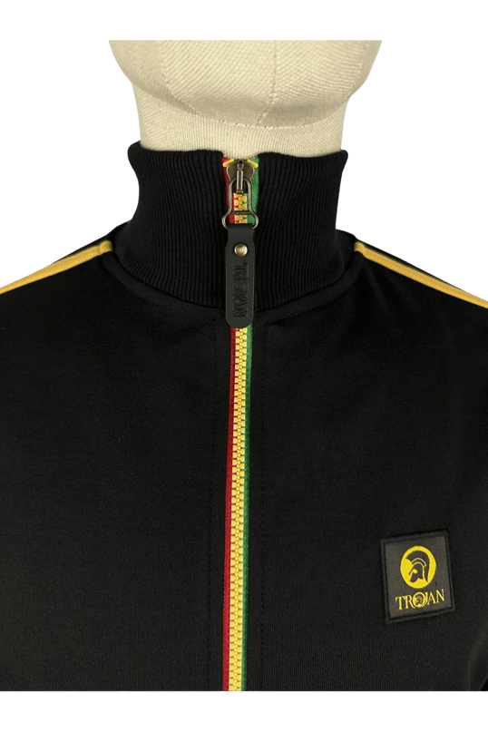 Contrast zip track top