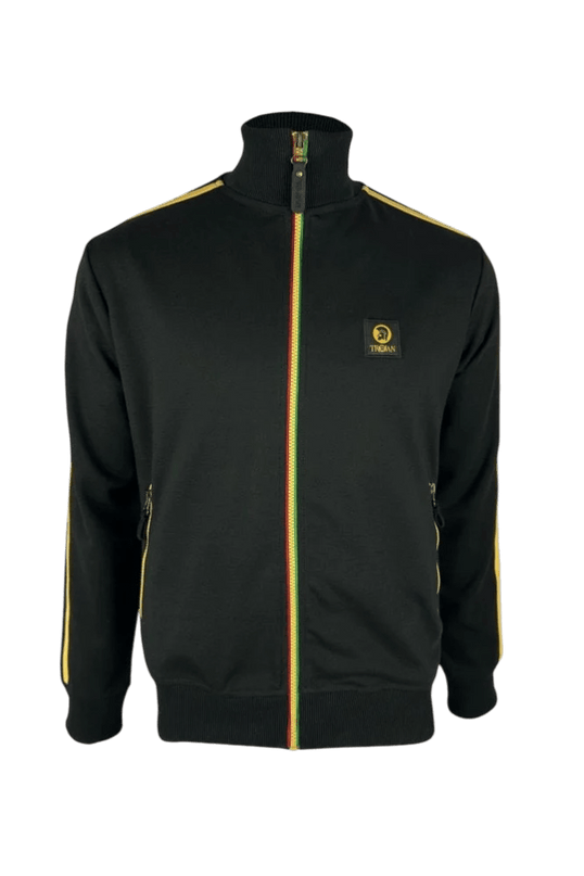 Contrast zip track top