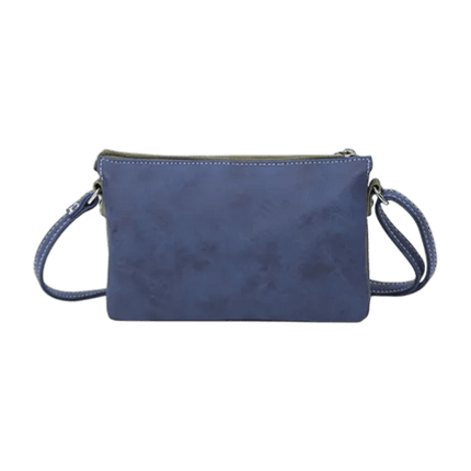 crossbody Sunrise cognac, marineblå, mørkegrøn