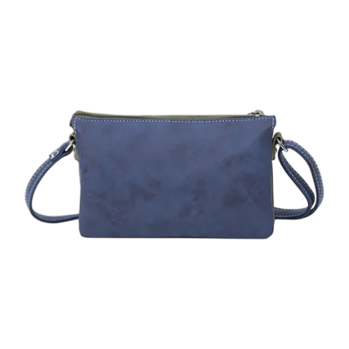 crossbody Sunrise cognac, marineblå, mørkegrøn