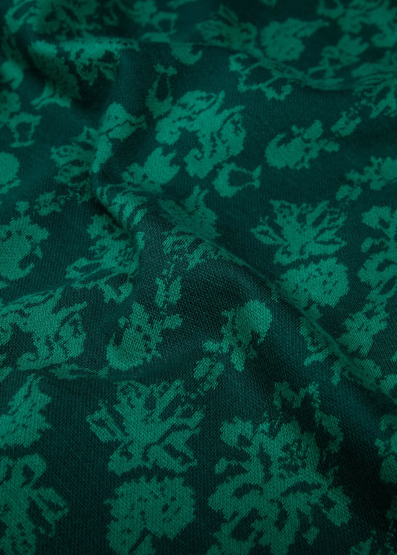 On a Winters Day Flared princess tapestry green