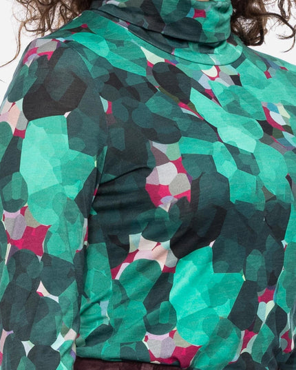 Rolli top met col, groen