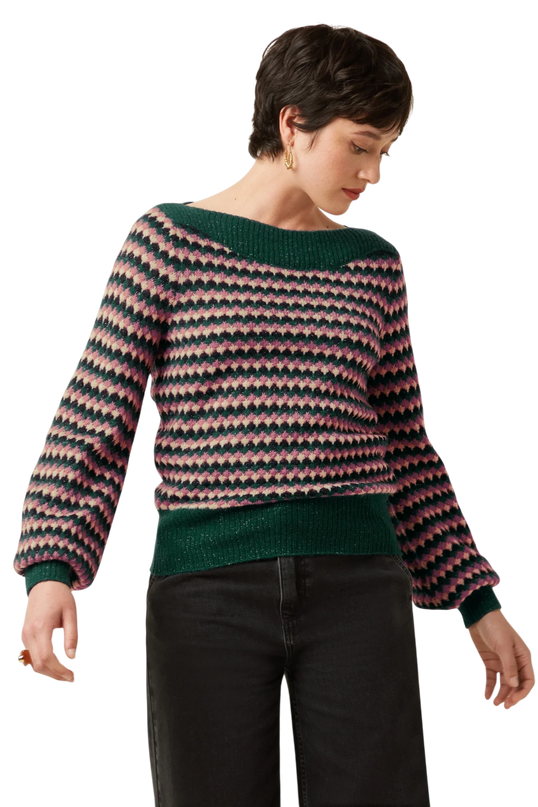 Erin Top Flora, pine green