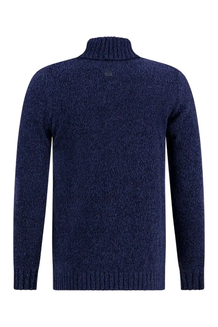 A FISH NAMED FRED TRUI Turtleneck cable NAVY