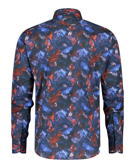 Shirt autumn leaves burgundy