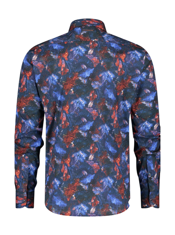 Shirt autumn leaves burgundy