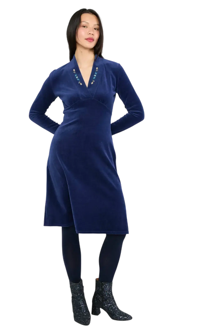 Samt Glamour Aura, indigoblaue Tiefen