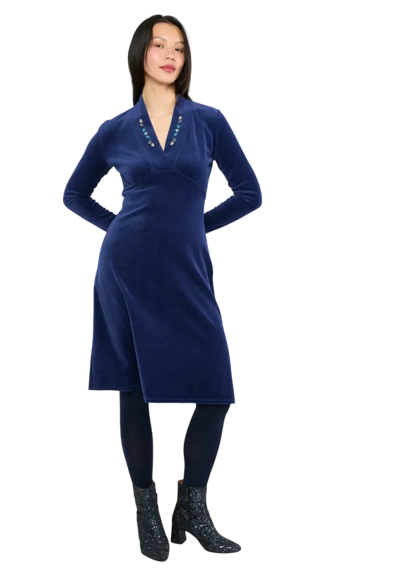 Aura Glamour Velours, bleu profonde indigo