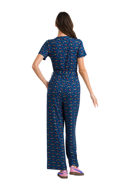 LALAMOUR Diana Jumpsuit Short Sleeve, hummingbird