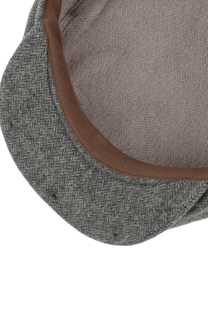 STETSON DICKVALE HERRINGBONE FLAT CAP