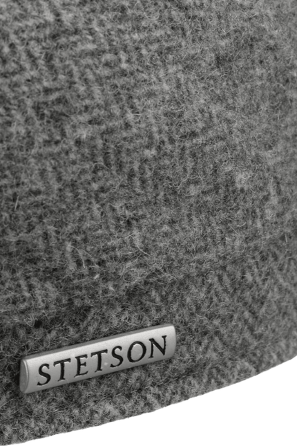 STETSON DICKVALE HERRINGBONE FLAT CAP